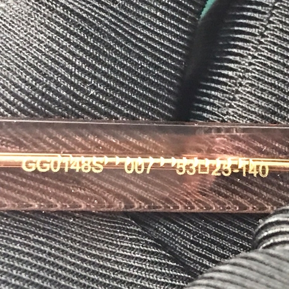 💯 Original GUCCI GG0148S 007 53 GG0148 53 mm Pink Sunglasses - Picture 7 of 13